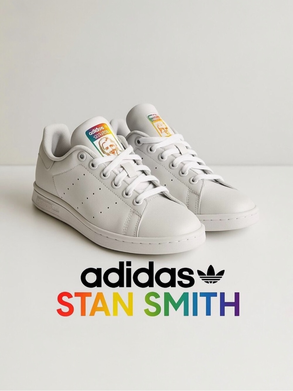Stan Smith Adidas White Leather Sneakers Sz. 5